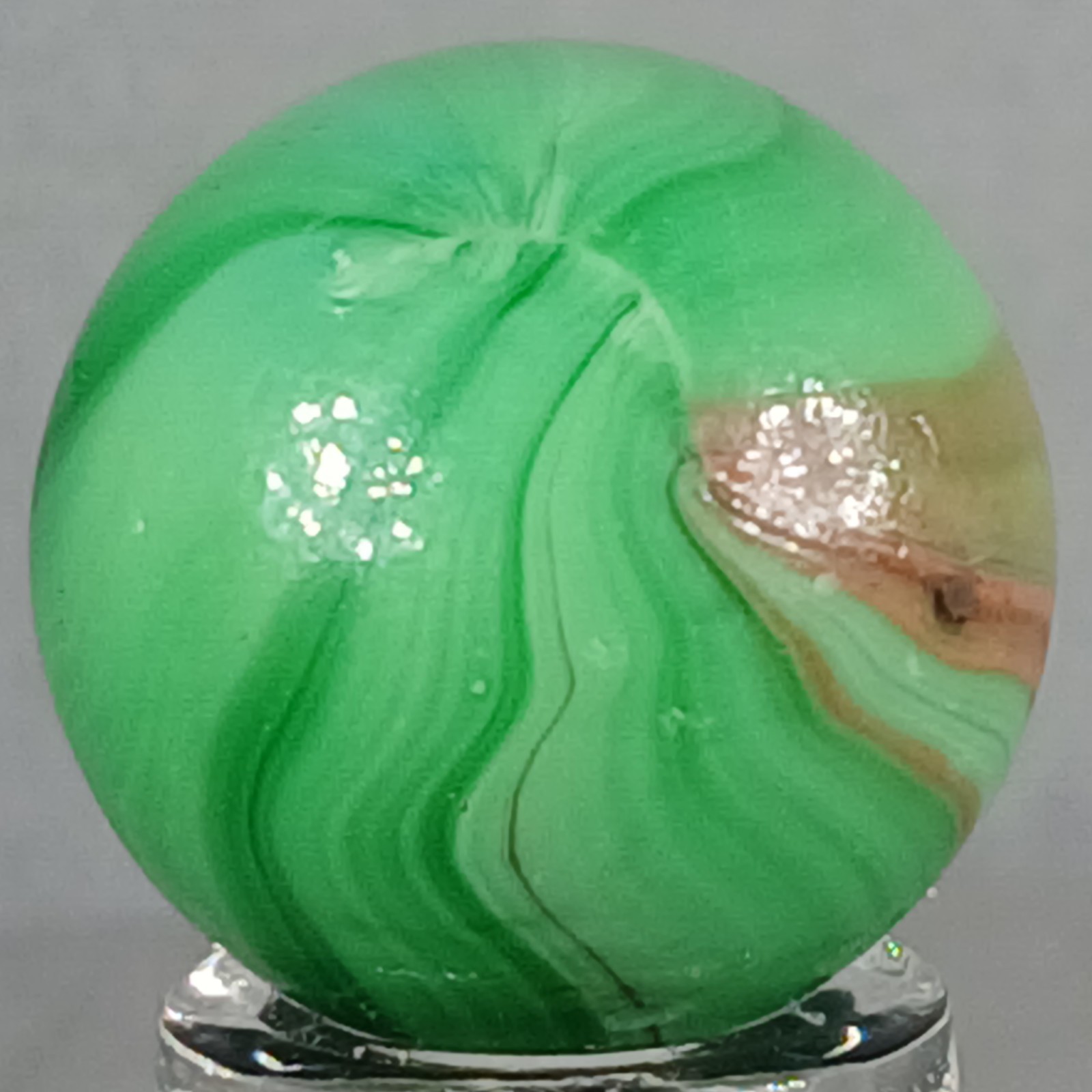 Vintage Imported Patch And Ribbon Marble .63 Inches Near-Mint Condition