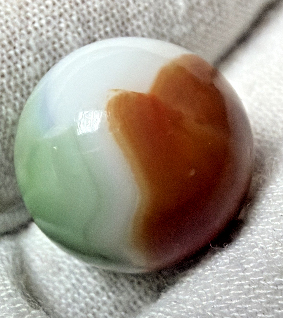 Old Lot of 6 Agate Christensen Peltier Vitro Art Glass Swirl Marbles As Is
