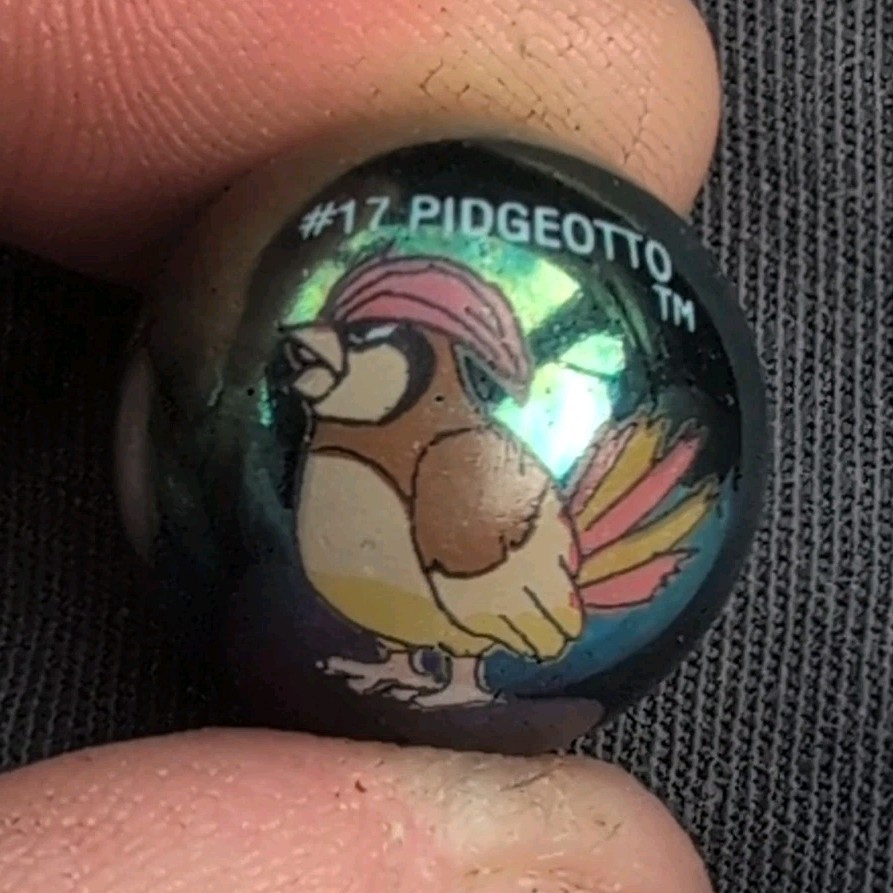Glass Machine Made Pidgeotto #17 Collectible Marble 2023 8-11 Years 1970-Now