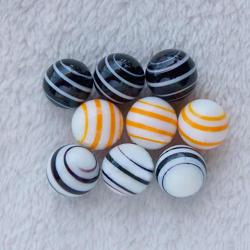 16mm Glass Marbles Bead Round Traditional Vintage Classic Toys Games Decorations