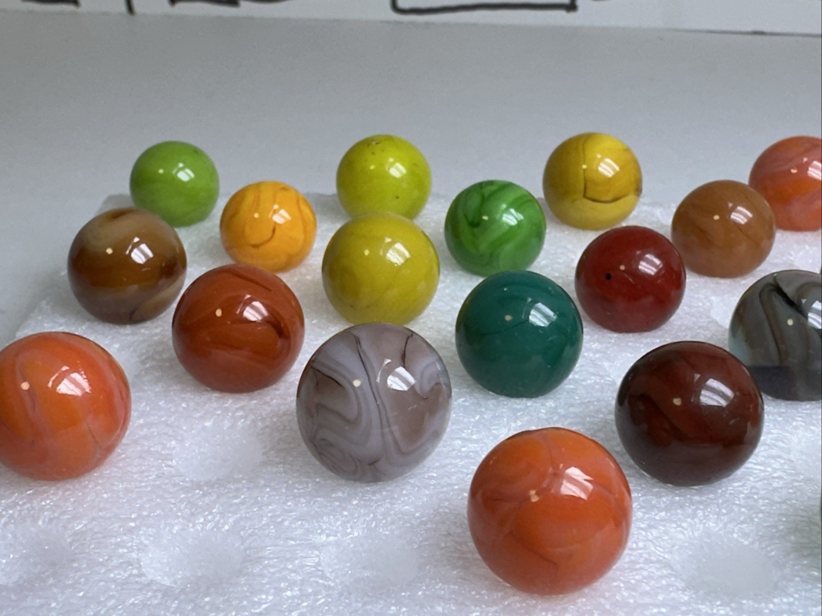 291 Lot Of 27 Jabo Swirl Marbles!