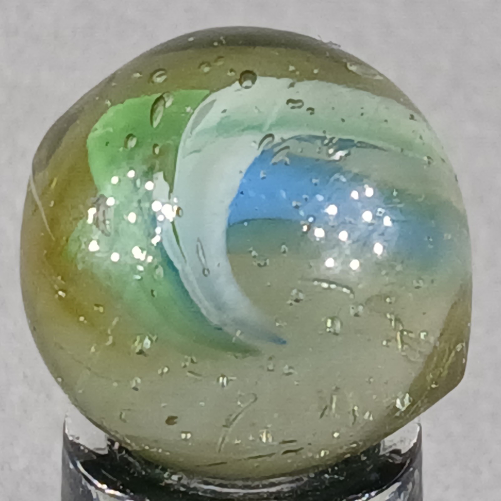 Vintage Imported Cat’s Eye Marble .60 Inches Near-Mint Condition