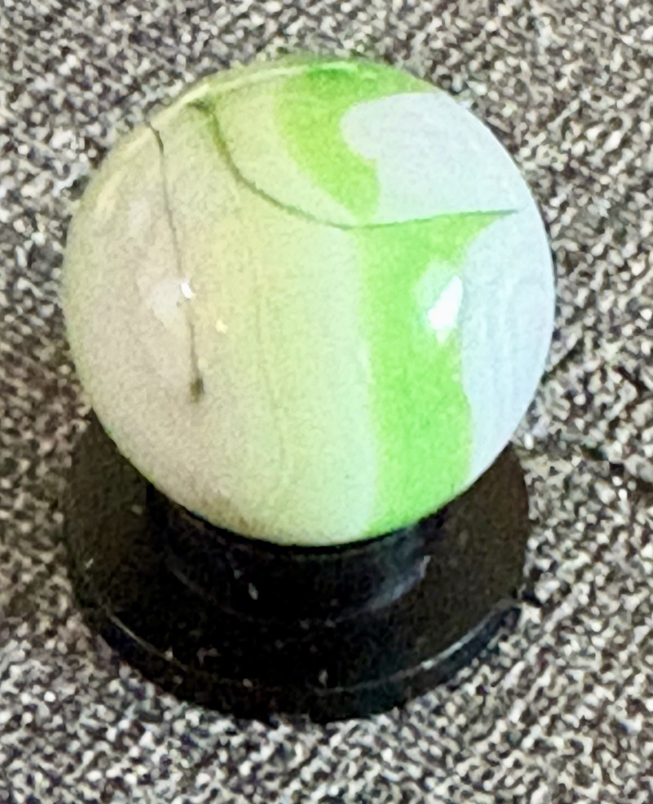 VTG Alley Agate WV Swirl Marble w Horse Hair Vein .60 NM