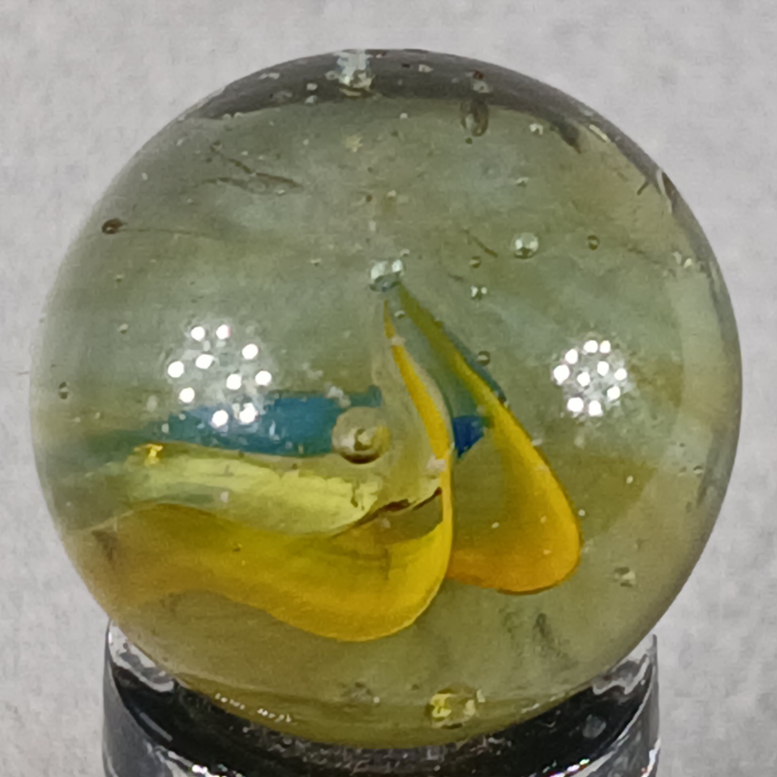 Vintage Imported Cat’s Eye Marble .60 Inches Near-Mint Condition