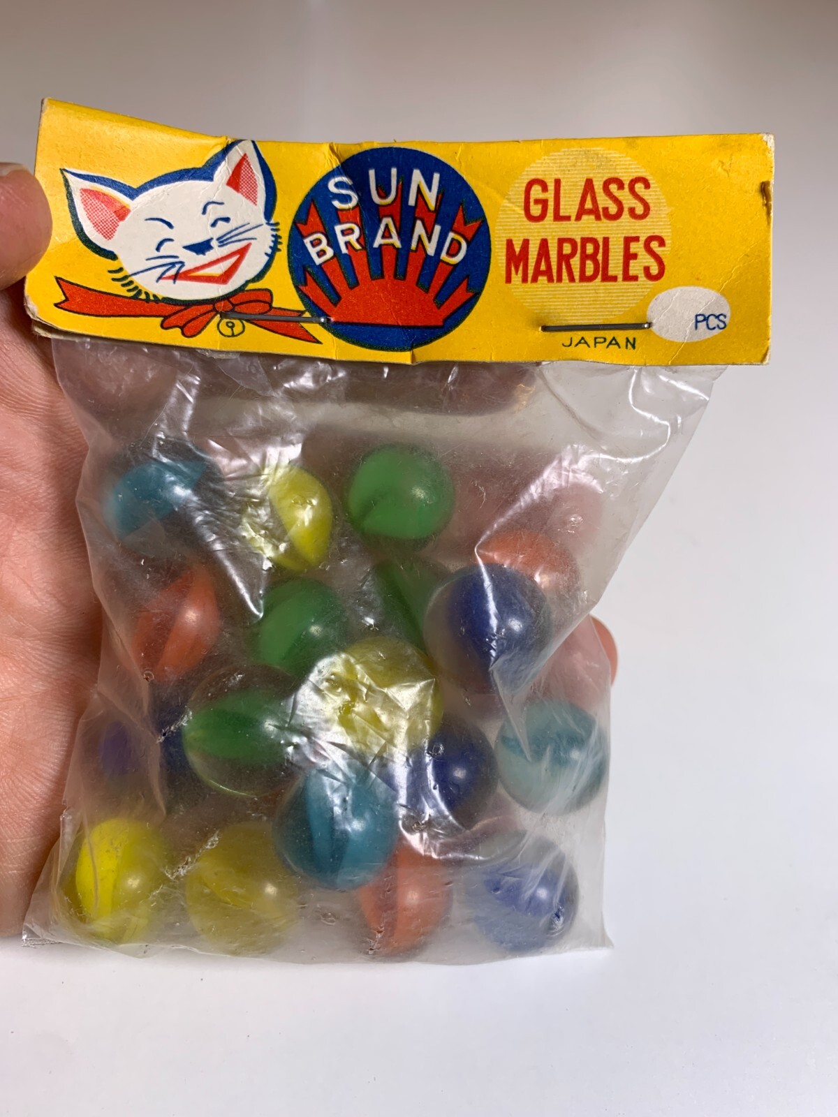 NOS New Old Stock Vintage SUN BRAND Japan Japanese Glass Marbles Mid Century MCM