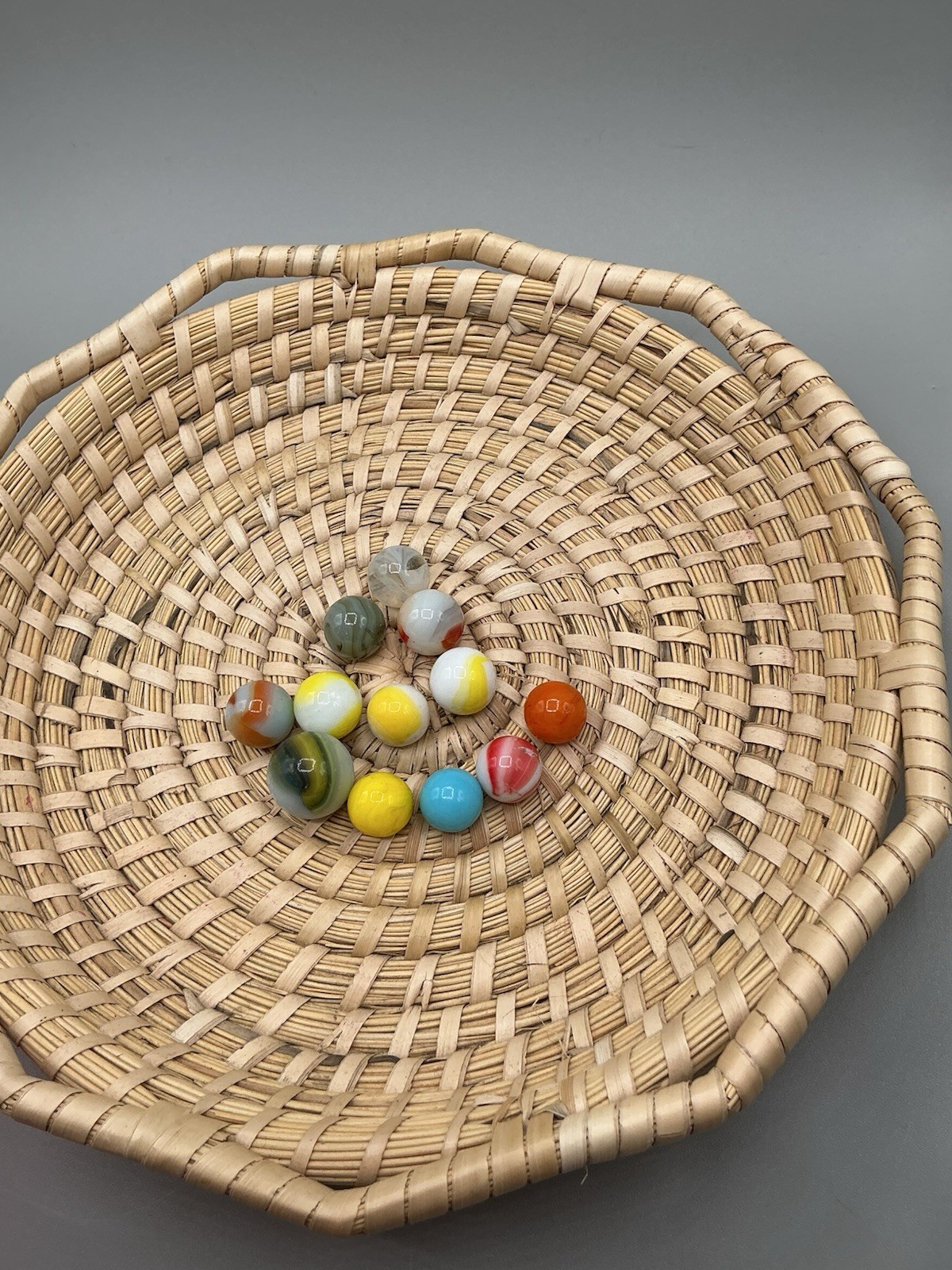 Vintage Marble Lot Of MARBLES UV Reactive Cadmium and Uranium