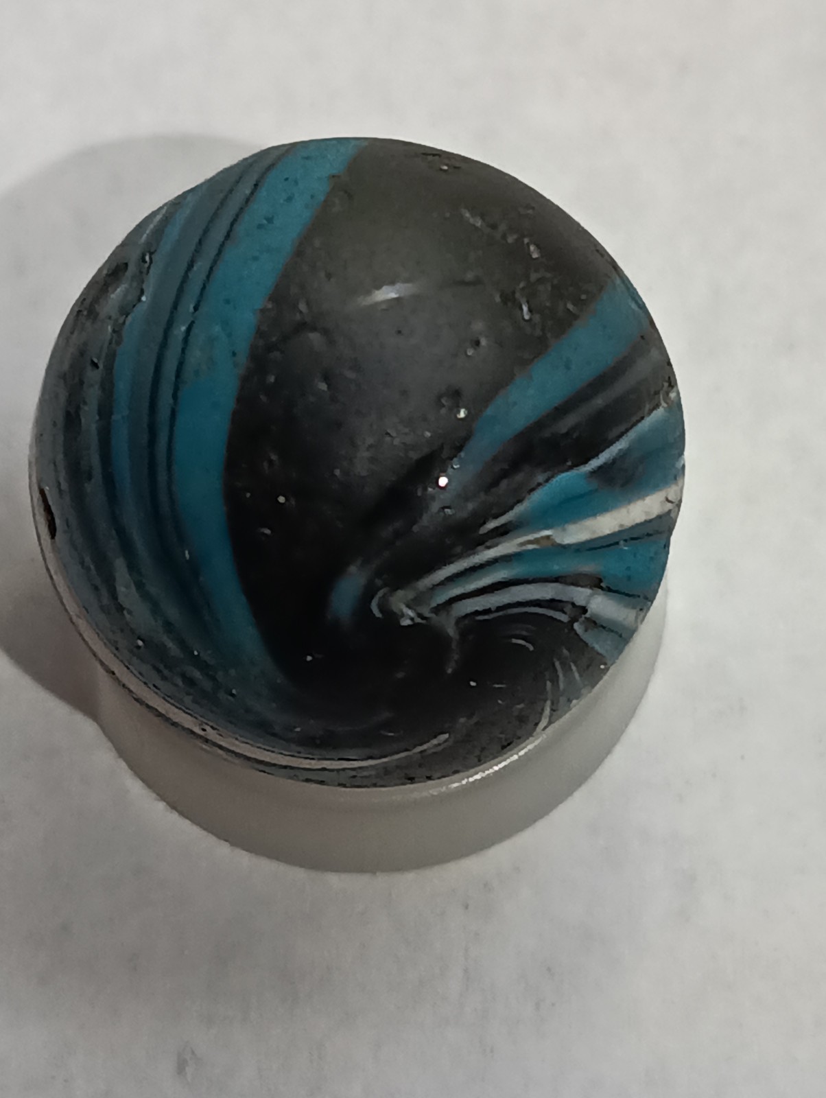 Indian Marble As The Pictures Show This Is A Nice Survivor. 21/32 Inches