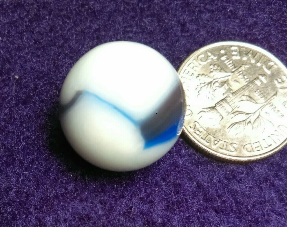 Blue Blood SUNBURST WASP Tri Color Hybrid MK Old Toys Vintage MASTER Marbles