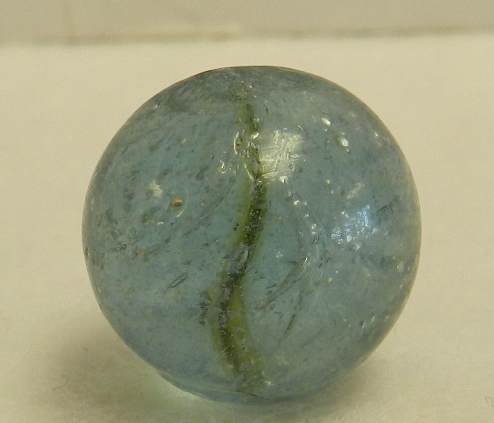 #19087m Vintage German Handmade Mica Marble .66 Inches *Near Mint*