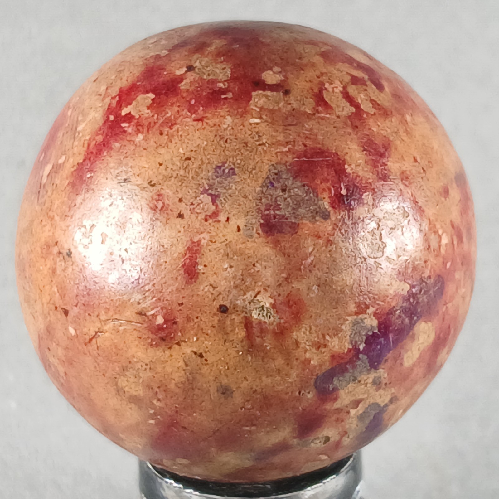 Large Vintage Clay Marble .98 Inches Near-Mint Condition