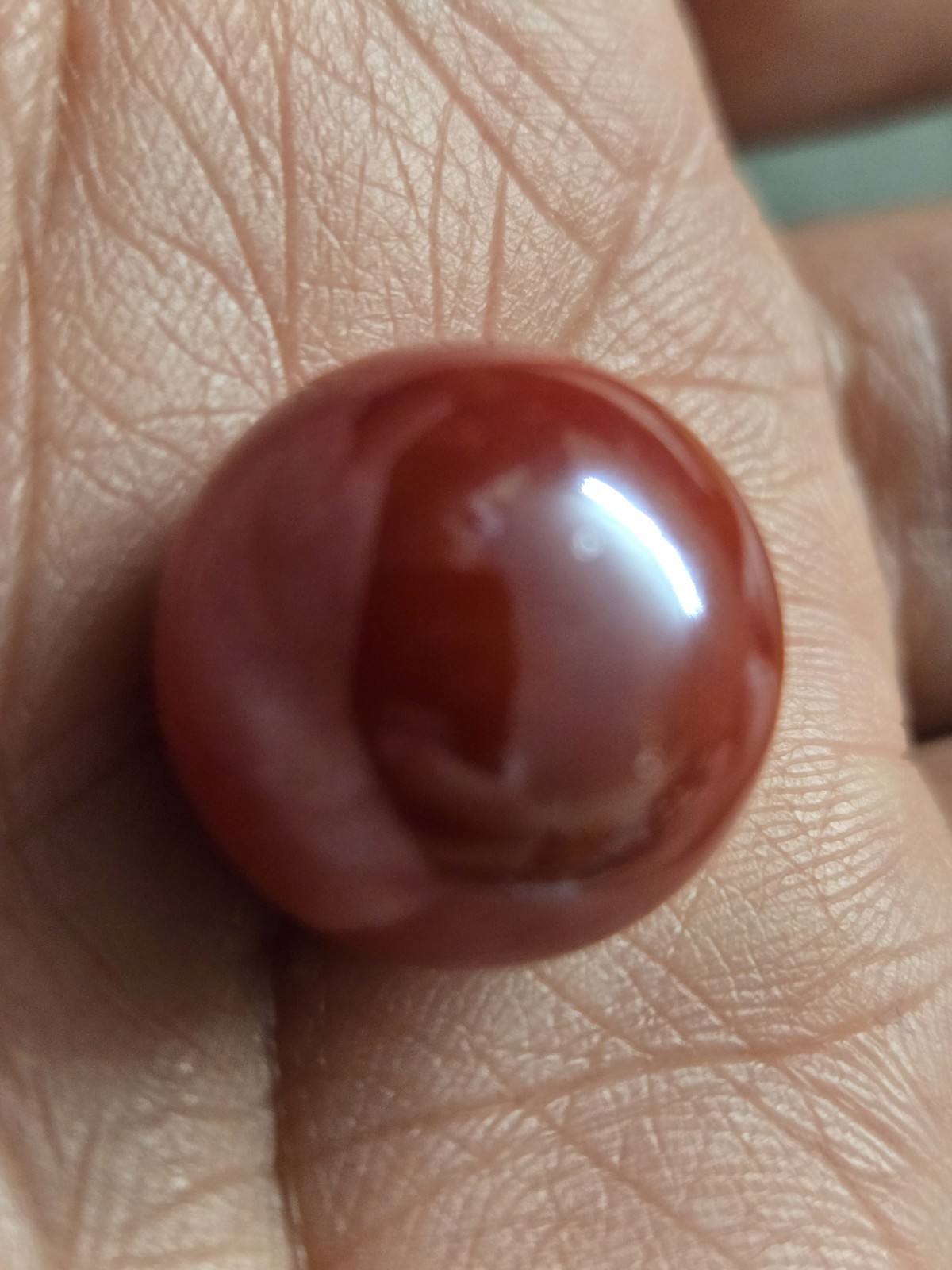 🔥 Vintage CAC Rare Red Brick Swirl Christensen Marble