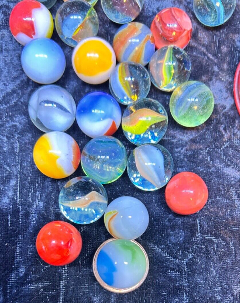 Vintage Glass Marbles Big Lot, Small-Medium You Get All Three Jars