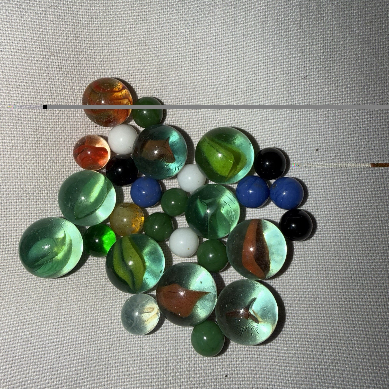 Vtg Imperial Champion Marbles Glass Swirl Mix Lot – Shooters Included