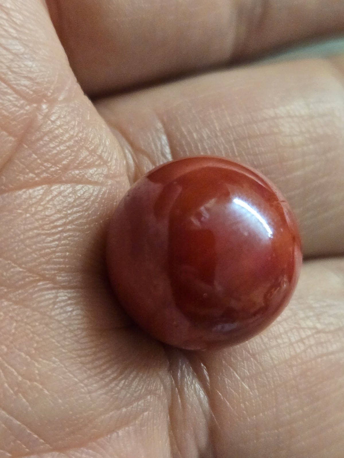 🔥 Vintage CAC Rare Red Brick Swirl Christensen Marble