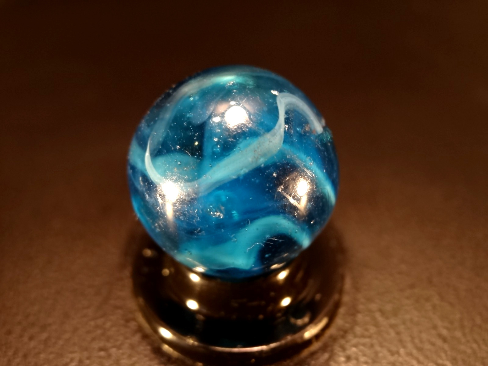 ALLEY AGATE BLUE OCEAN GRASS 🐳🌊 Pretty Colors NM+