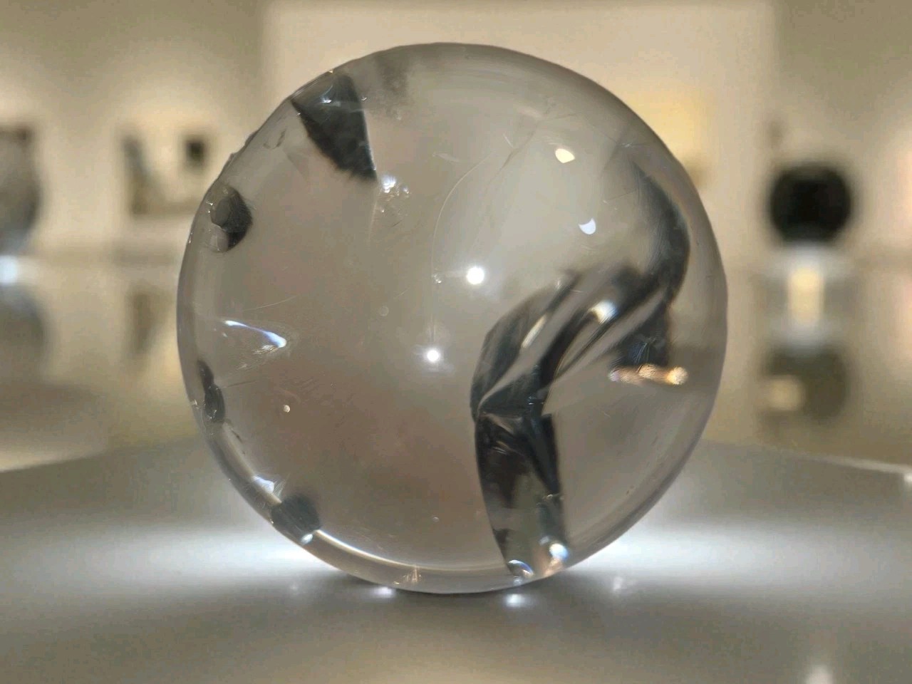 50 mm Clear “Cracked Ice” Jumbo Marble HUGE