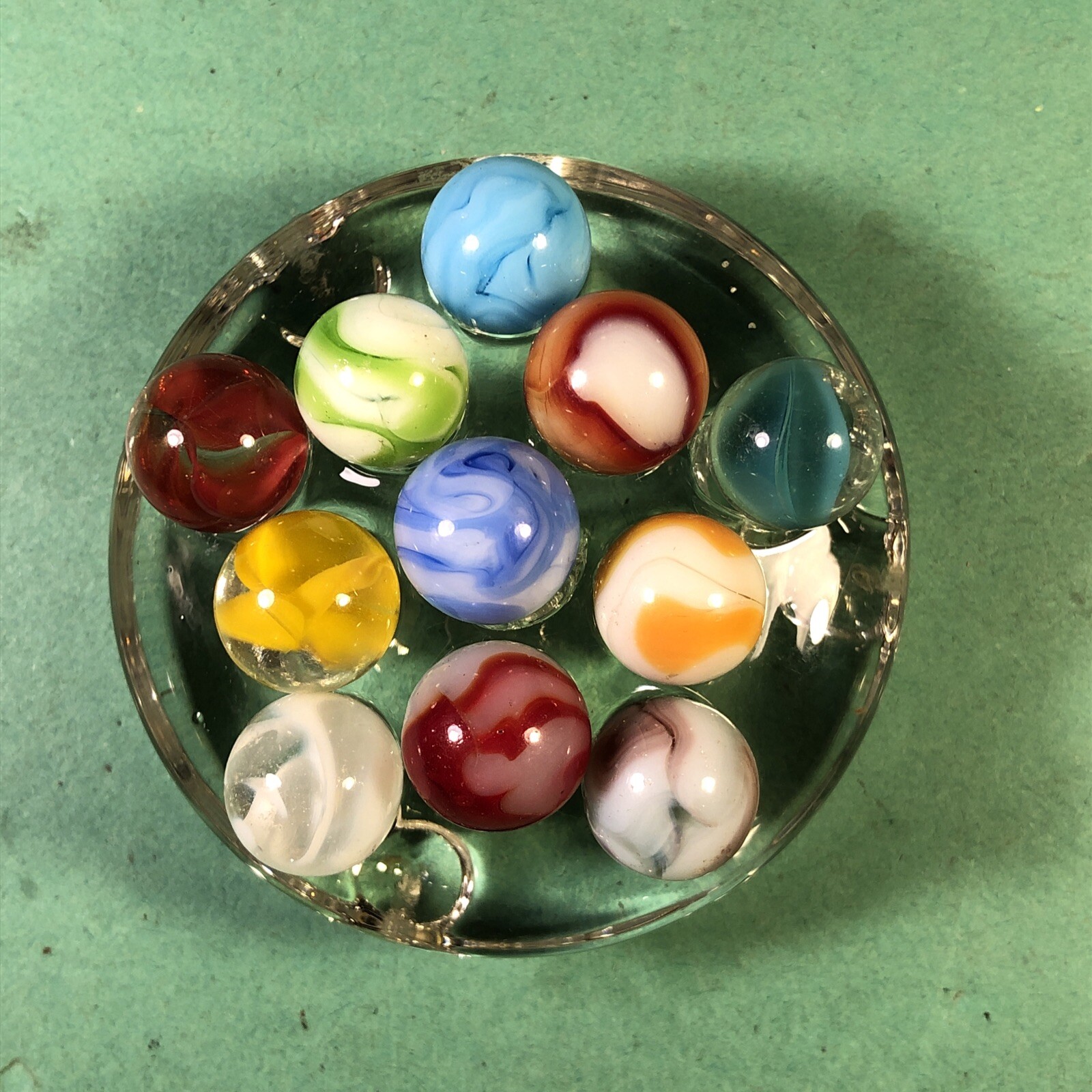 Vintage Marbles | Approximately 1/2″ | Lot Of 11 | Nice Patterns | Lot #301