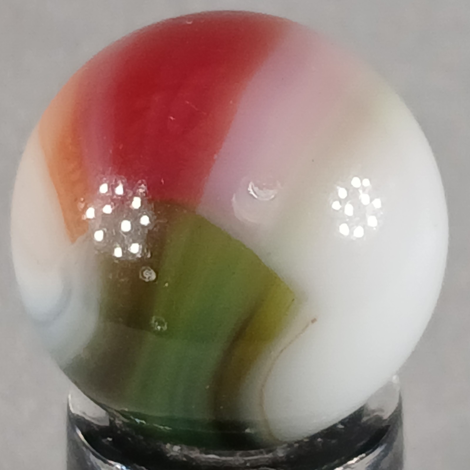 Vintage Vitro Tri-Lite Marble .61 Inches Near-Mint Condition Combined Shipping
