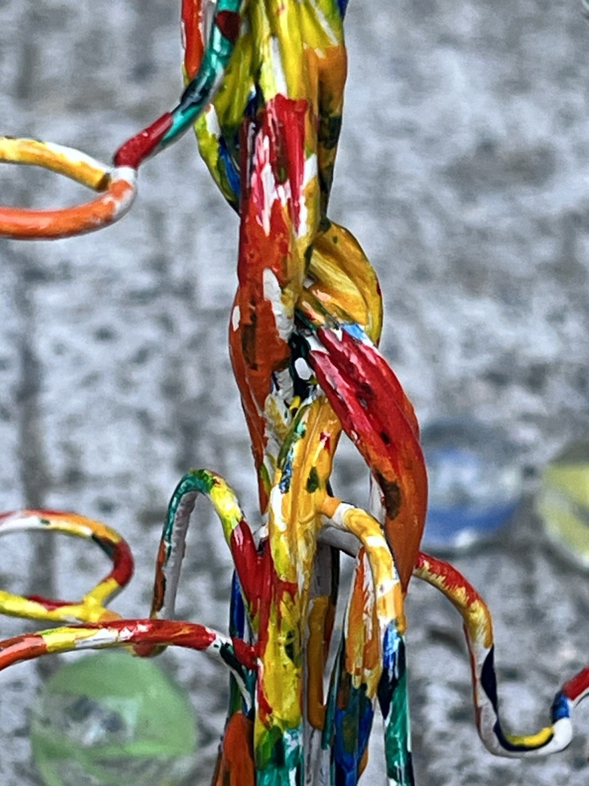 Marble Stand/Hand Made 7 “/100% Copper Wire,Acrylic &,Clear Coat. Marbles Inc.