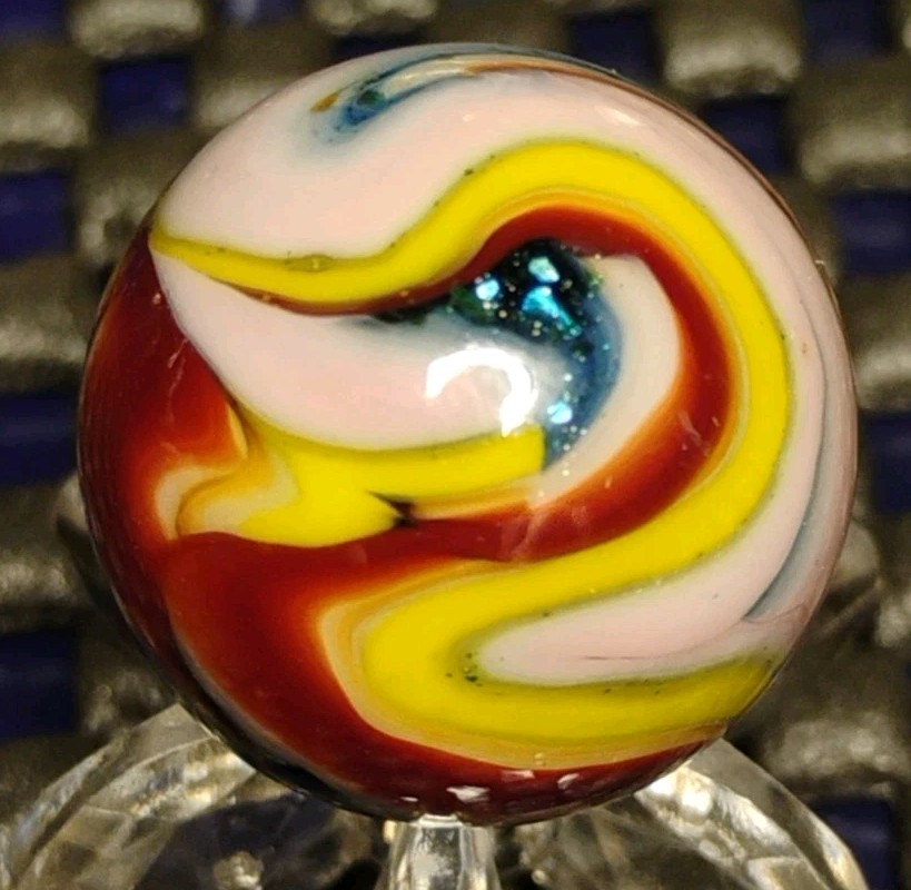 .72″ JABO MARBLES💥HILLBILLY MAGIC💥VHTF SWIRL TOY MINT