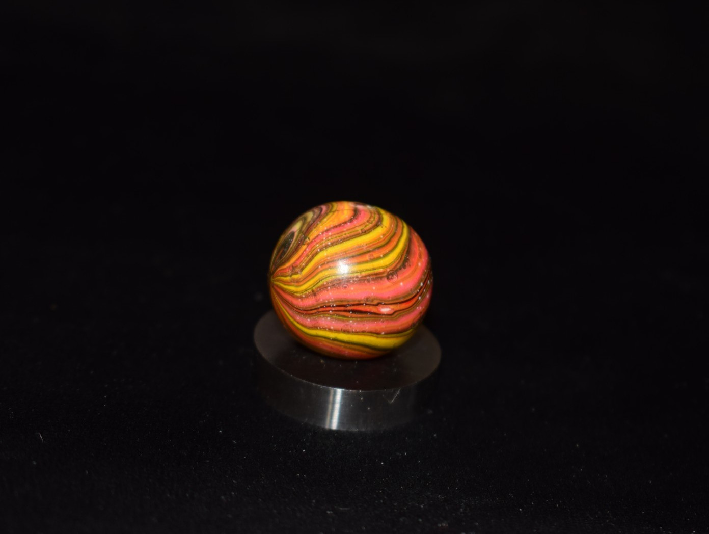 👩🏻➖⏩Handmade Italina Clay Swirl Marble Heavy💪⚫➖⚫ 💪Shooter 🎯 Size .875″