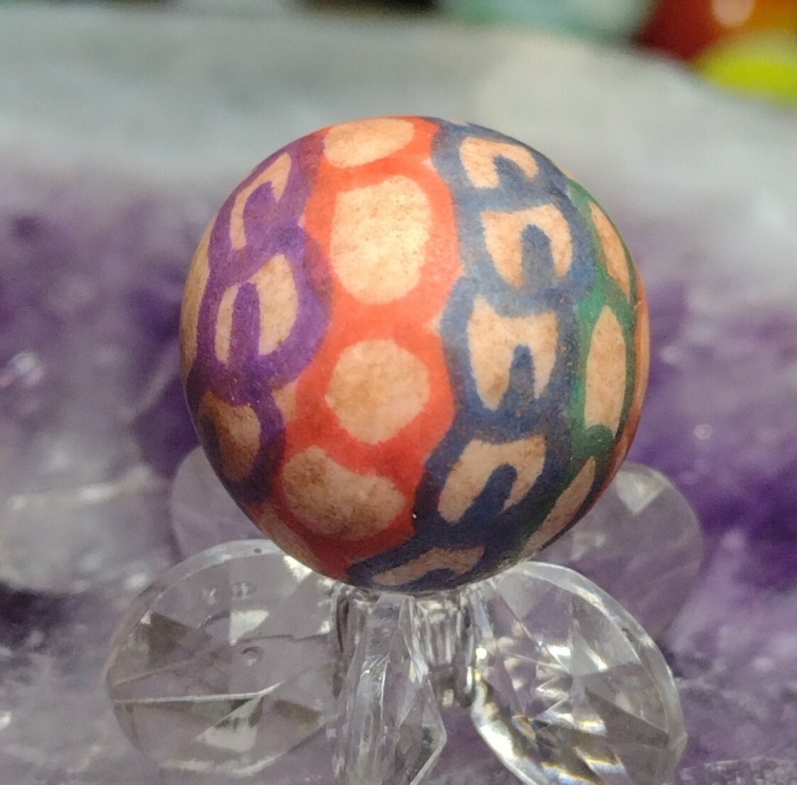 .69″ -HAND PAINTED MARBLES – NM LOOK