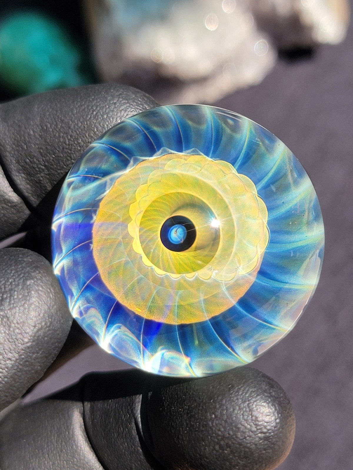1.50″ Handmade Marble by ~Ethan lesch~ Borosilicate, boro, artglass, art, glass