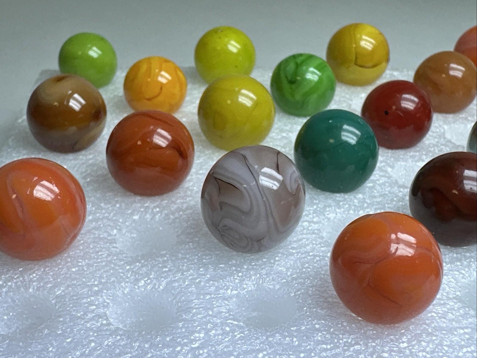 291 Lot Of 27 Jabo Swirl Marbles!
