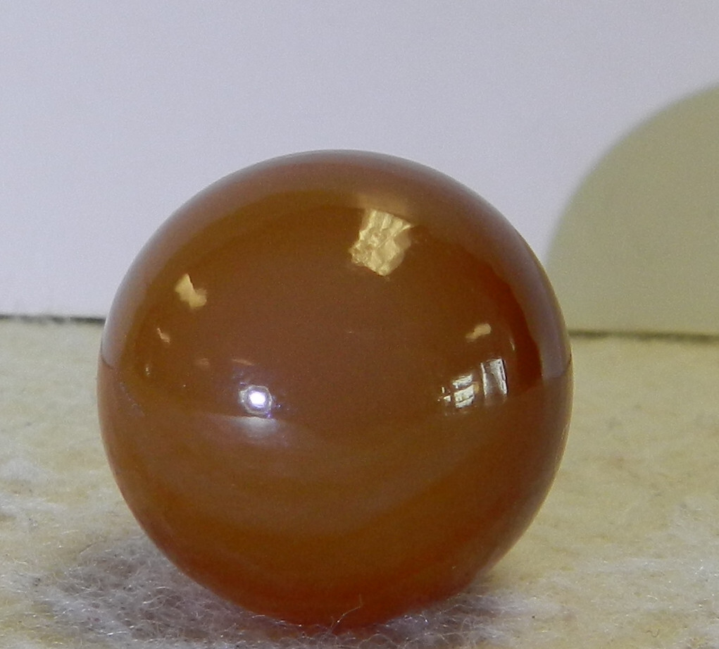#16037m Large .83 Inches Vintage Faceted Handmade Agate Shooter Marble