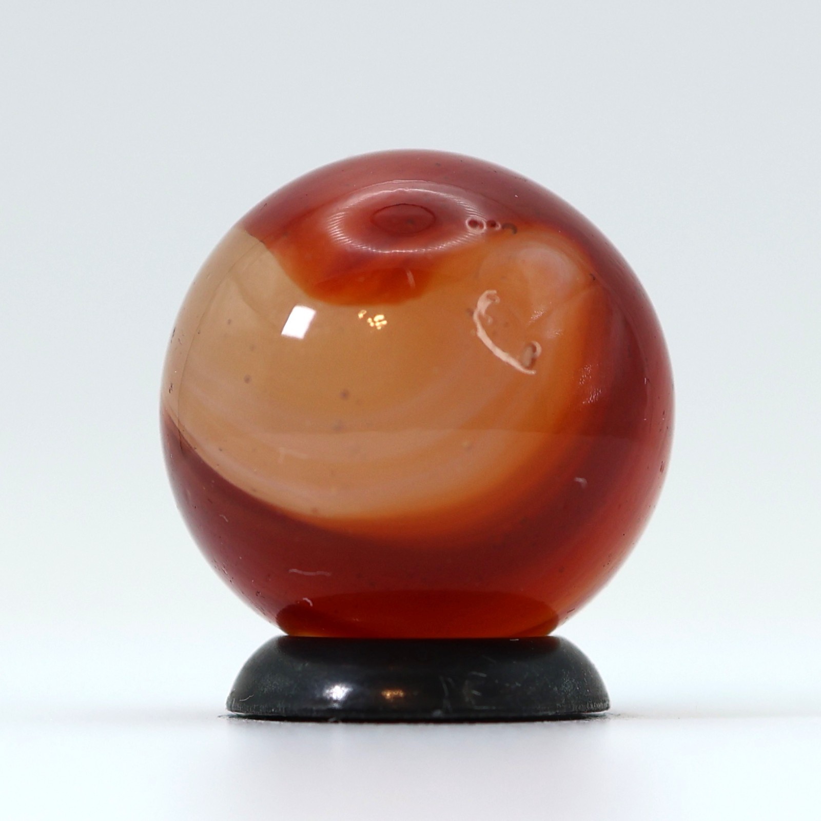11/16″ Akro Agate Carnelian Marble Uranium NM+