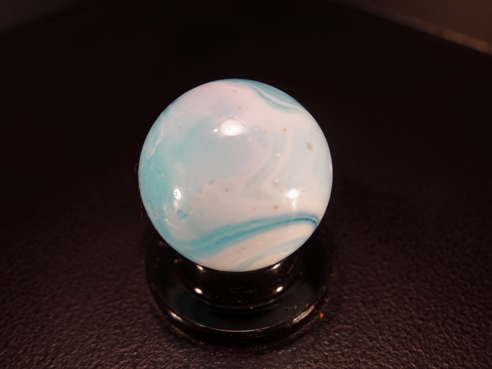 CHRISTENSEN AGATE AQUA BLUE Road & Tunnel Pattern w/ CUT LINE PATTERN