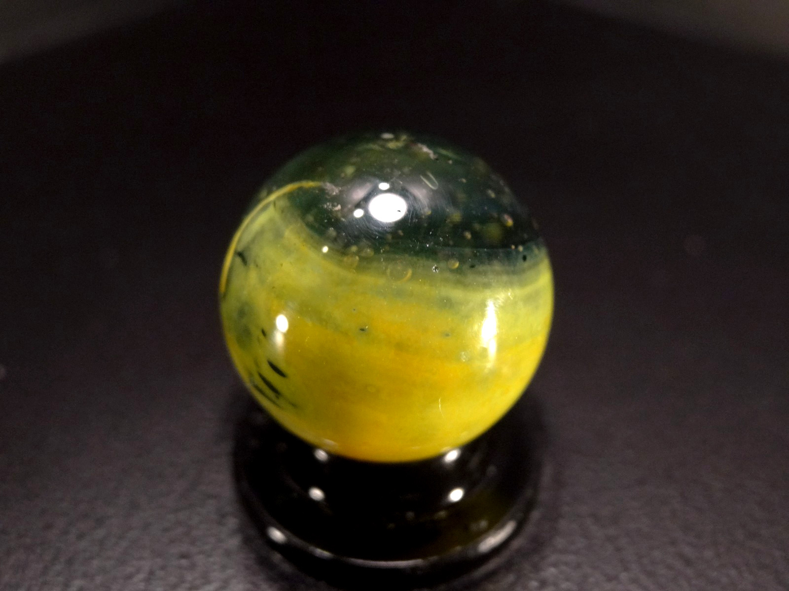 AKRO AGATE LEPARD 😾 “SHOOTER” (One of Akros rarest marbles VHTF Wet Mint