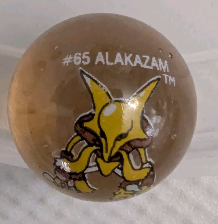 Vintage ToyBiz Pokemon Marble #65 Alakazam