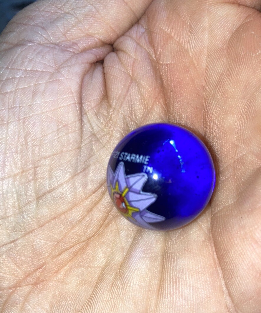 Pokémon Marble – #121 – STARMIE – 2000s ULTRA RARE POKEMON TOY WOTC Nintendo HTF