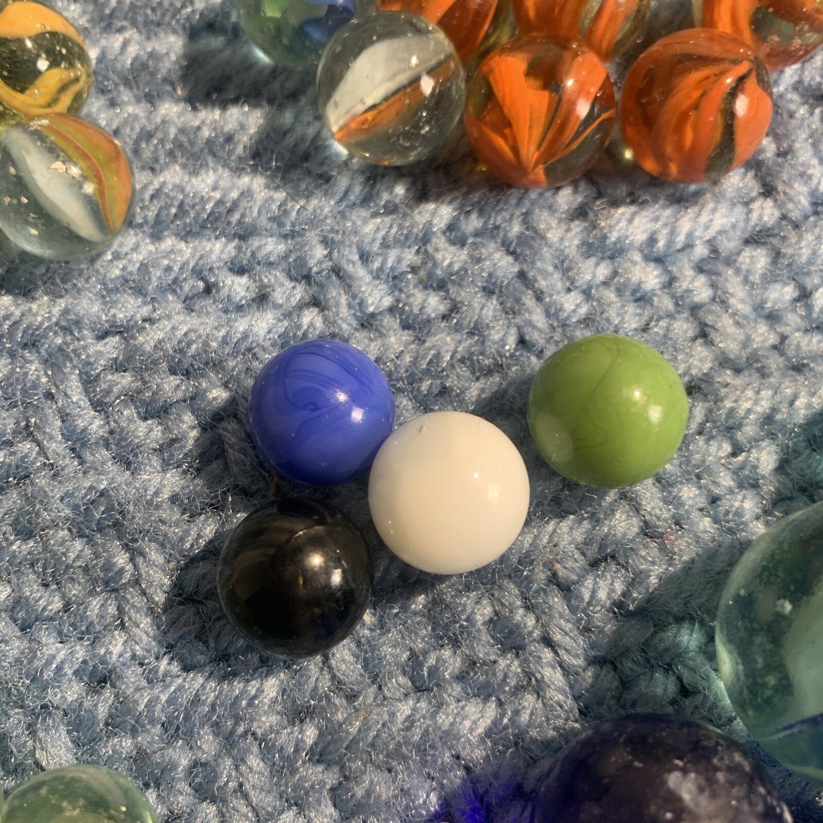 Vintage Marbles Large Lot 163 Pc Incl 6 Shooters READ