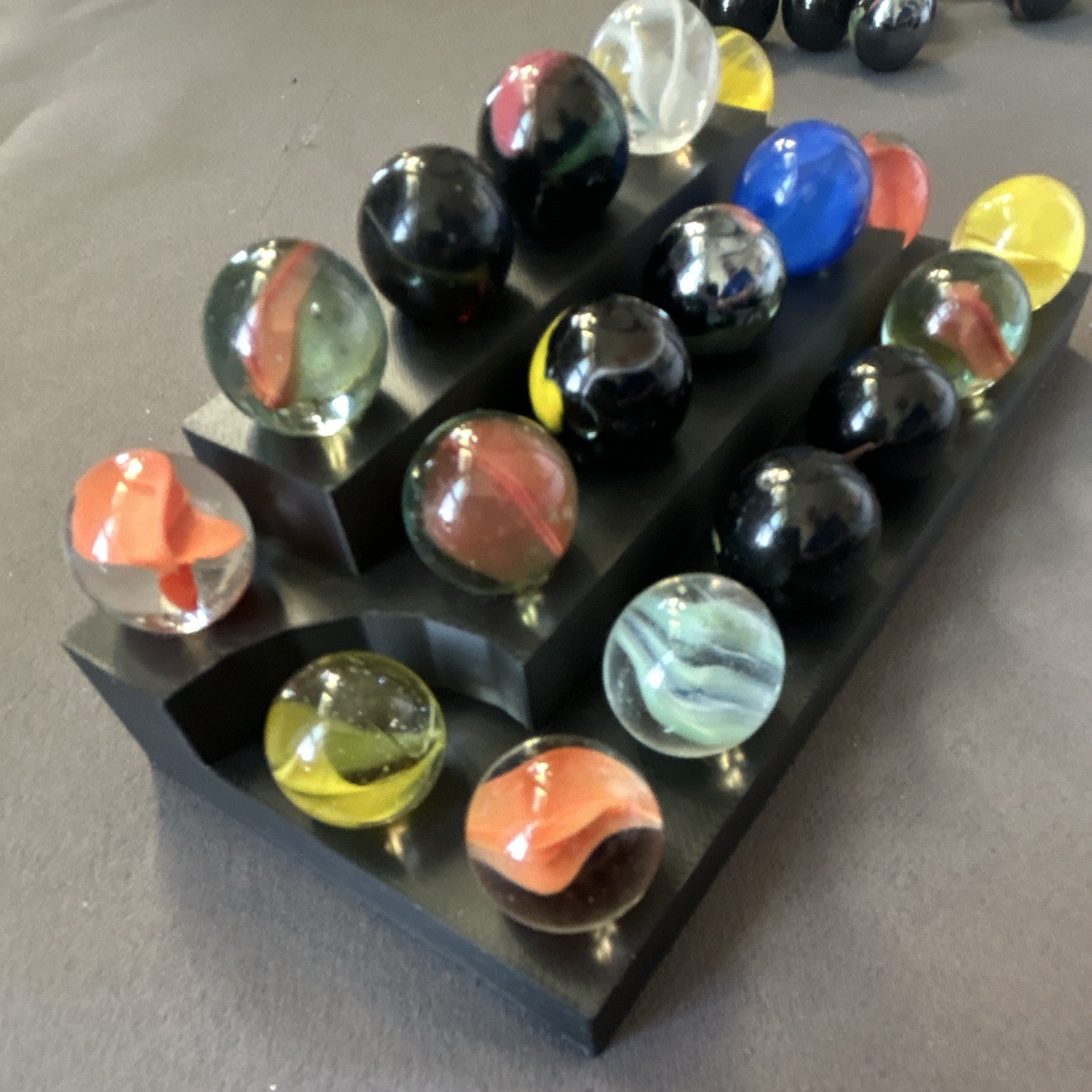 Assorted Glass Toy Marbles set of 18 marbles (bag 9)
