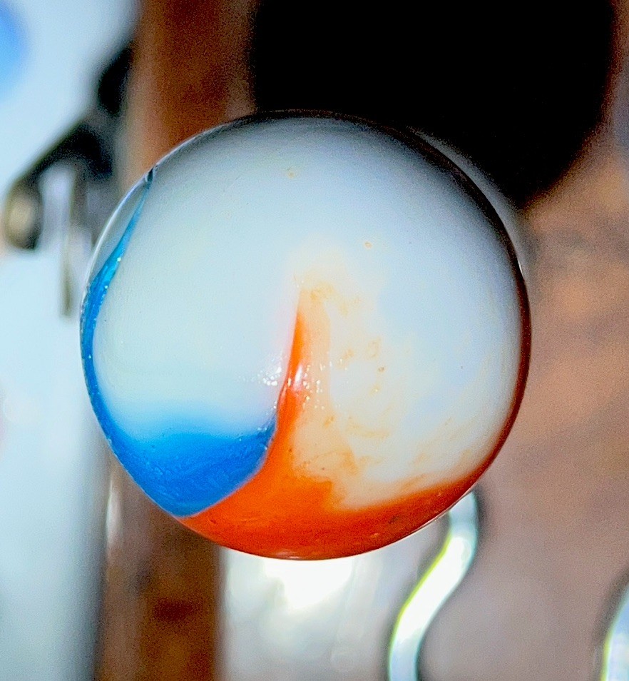 RARE Huge Vintage Master Marble 1.14″ Toebreaker Shooter Hybrid 1930s