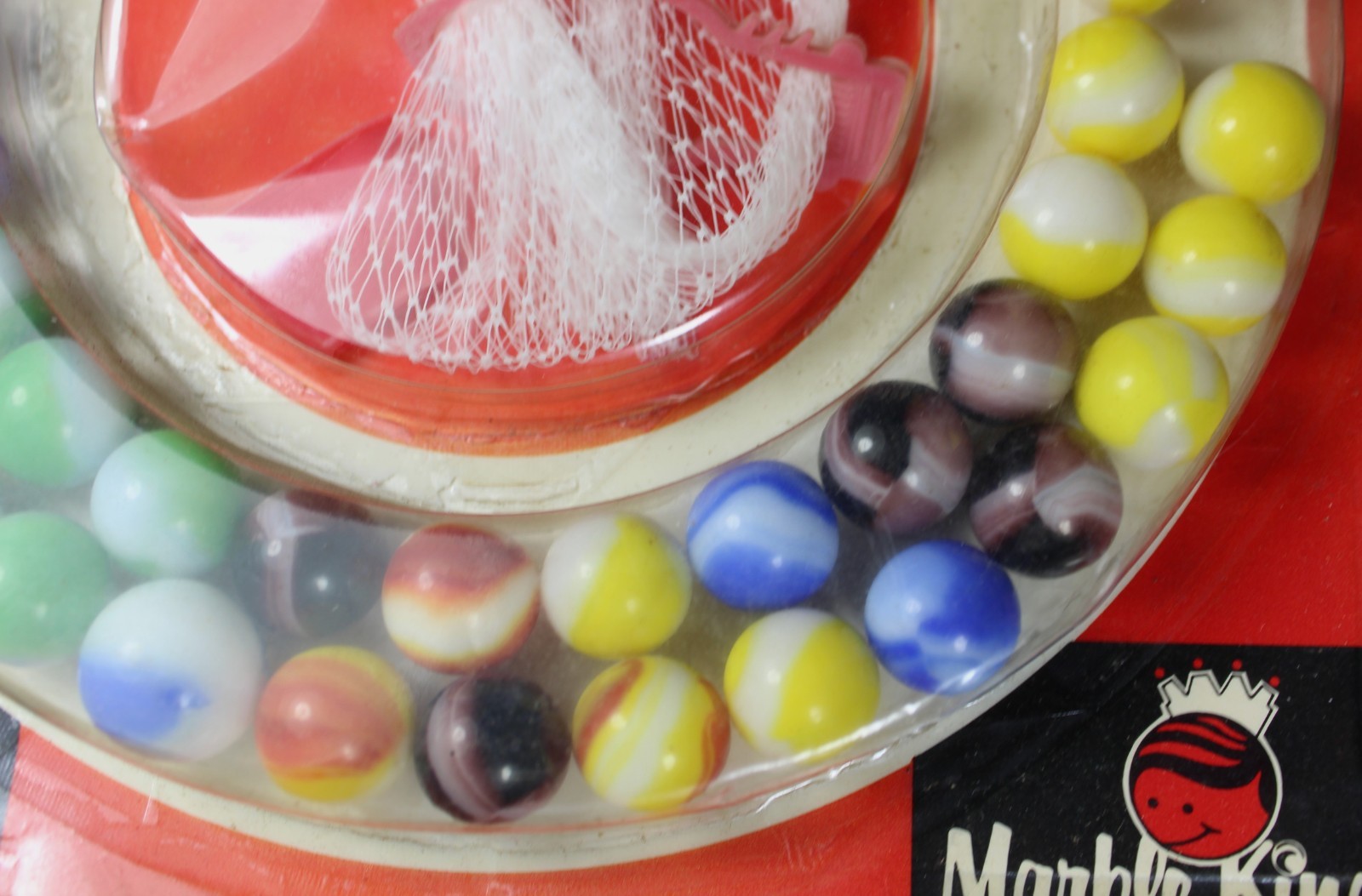 1965 Marble King (40) American Made Glass Marble MOC – New – Vintage