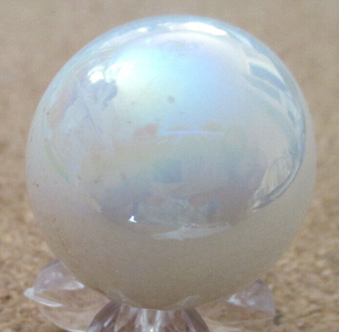 NFL: Kansas City [KC] Chiefs Logo on a Pearl Jabo Marble #118 1.004″ = 25.50mm
