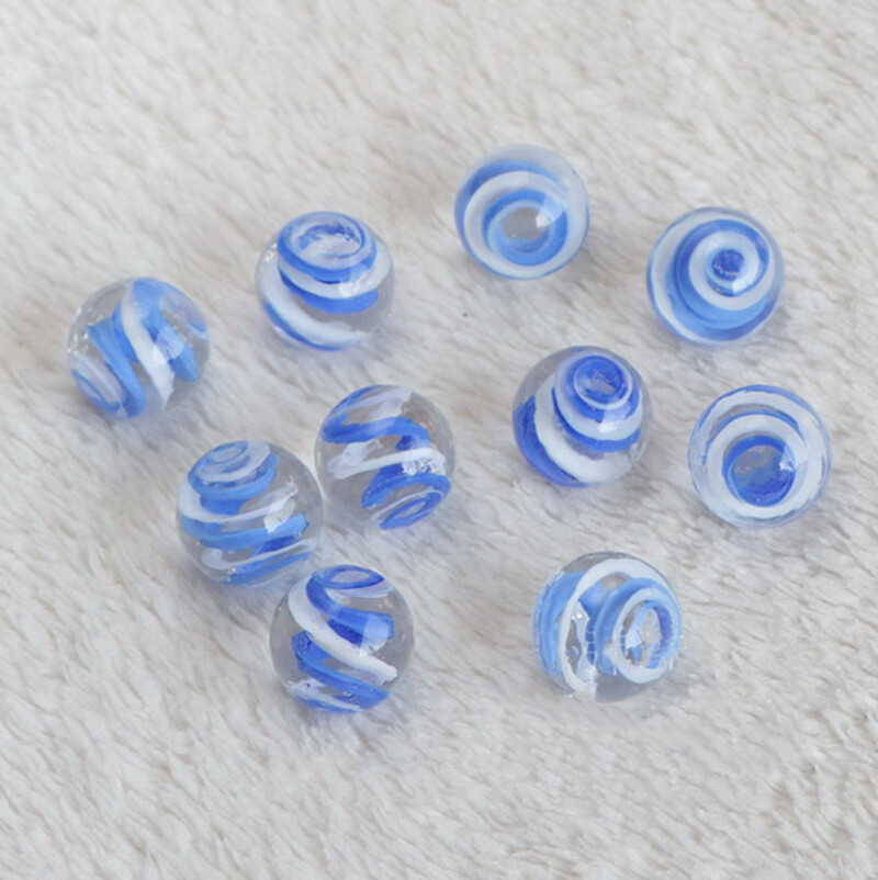 16mm Glass Bead Marbles Round Traditional Vintage Classic Toys Games DIY Decor