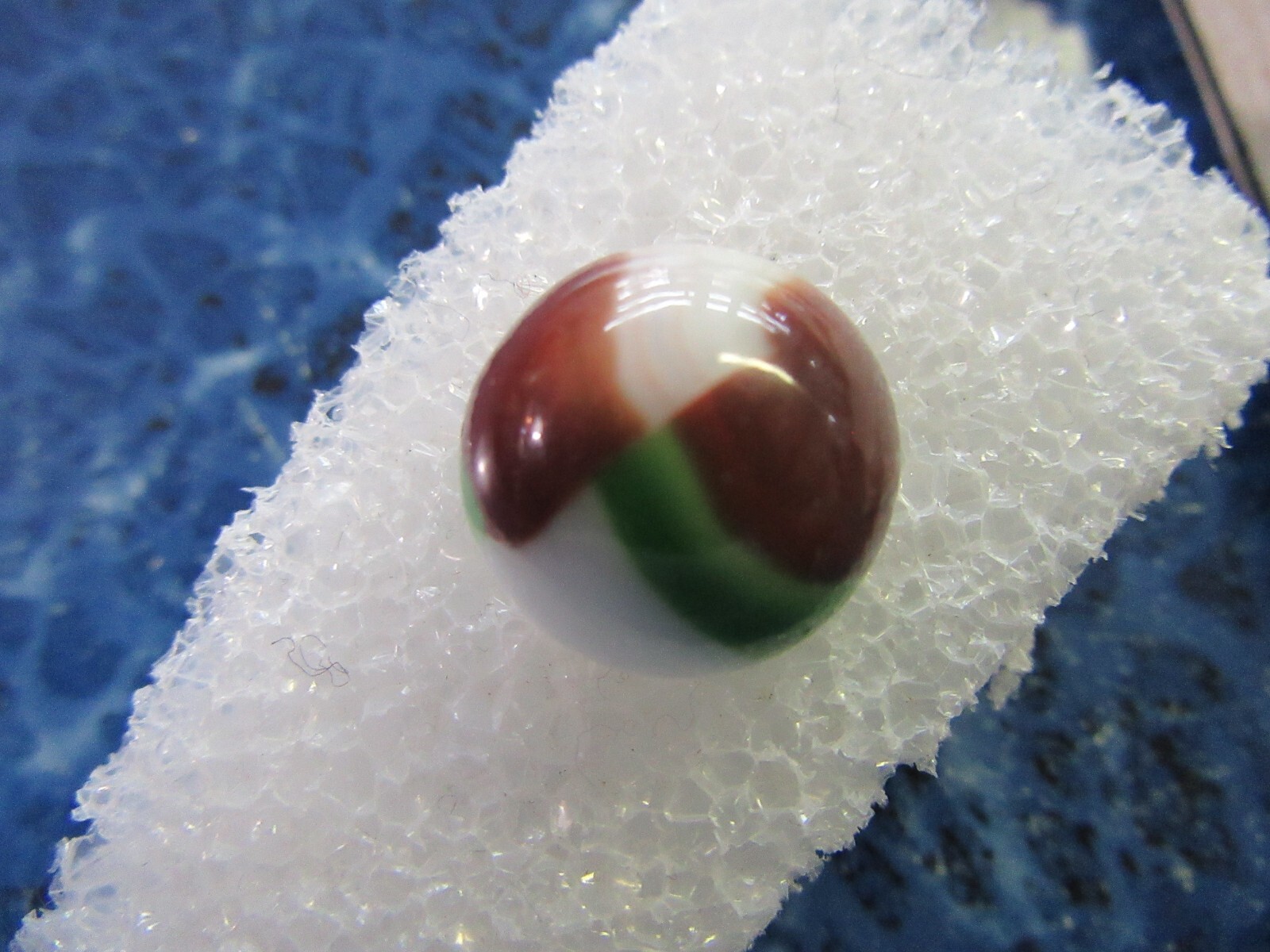 Vintage White Brown Green Marble 20/32″ or .625″