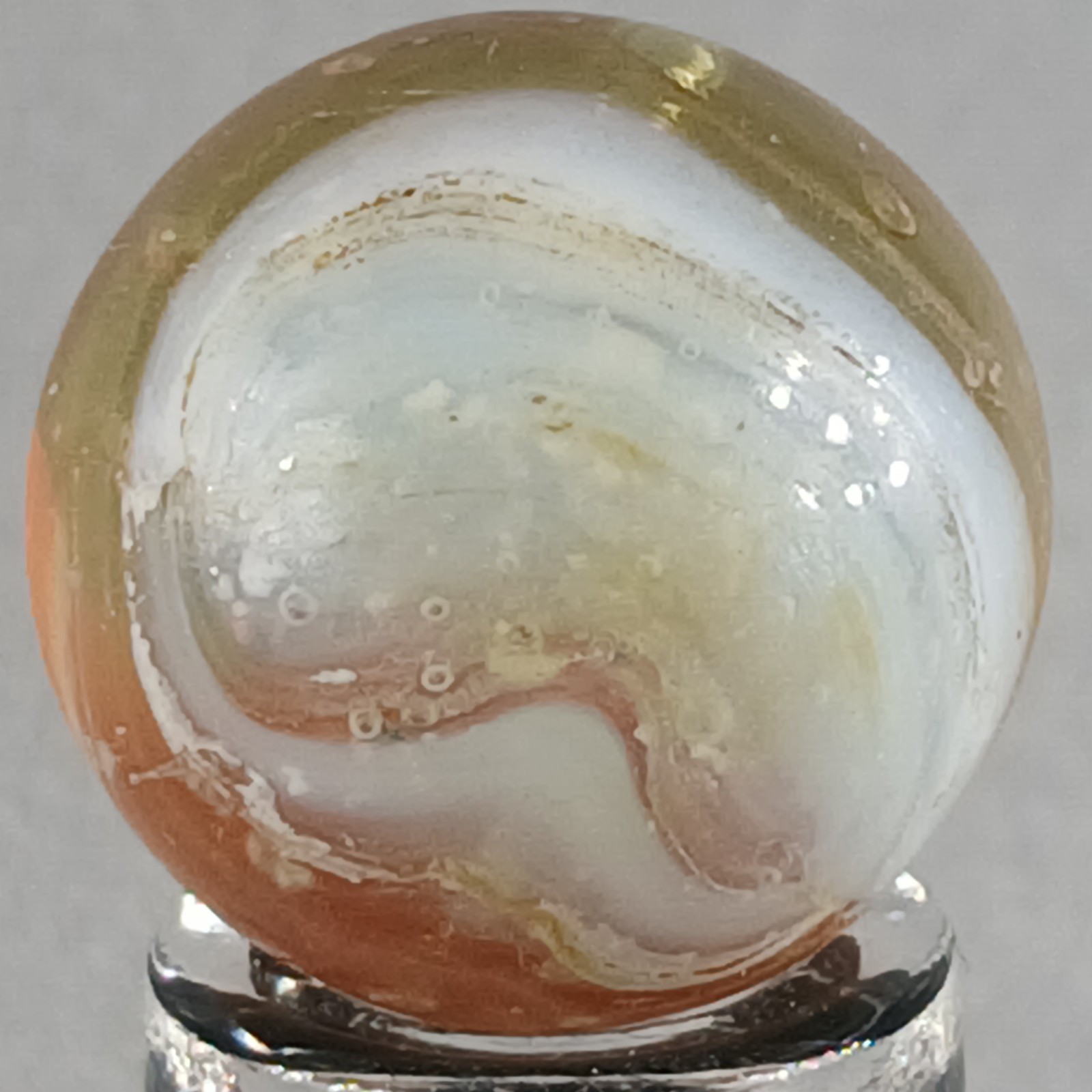 Vintage Vitro Conqueror Marble .61 Inches Near-Mint Condition Combined Shipping