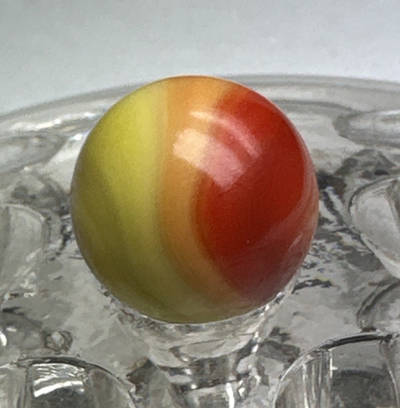 195 Akro Agate Prize Name Vintage Marble! Mint .650”