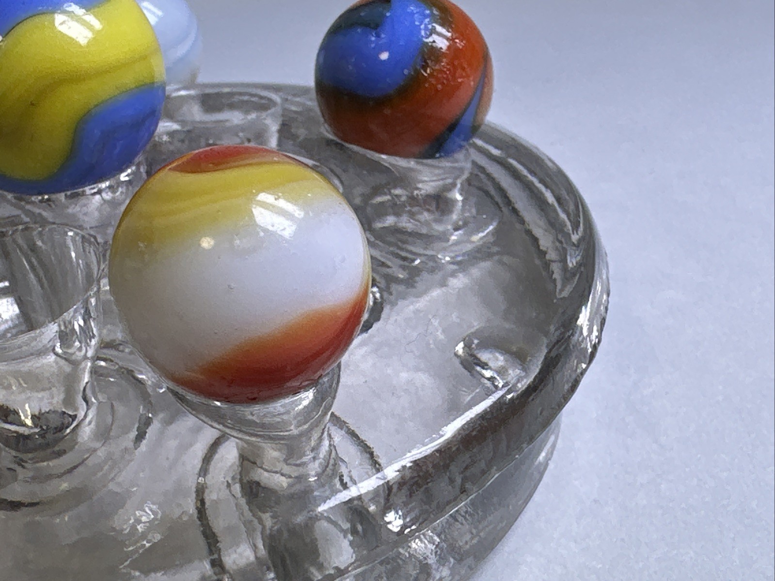320 Mixed Lot Of 6 Akro Agate Vintage Marbles!