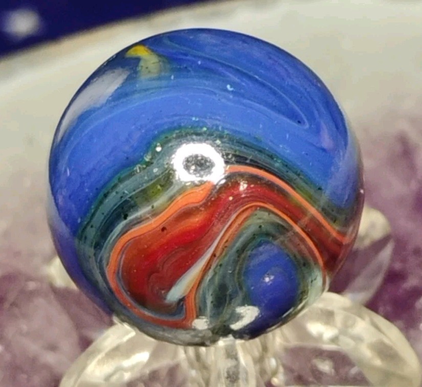 .73″ JABO/D.A.S. MARBLES💥GREEN AV. SWIRL TOYS NM+