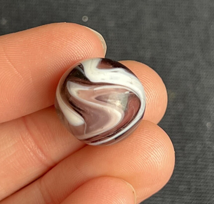 Vintage Lavender Akro Agate Peltier Christensen Glass Swirl Marble 0.6”