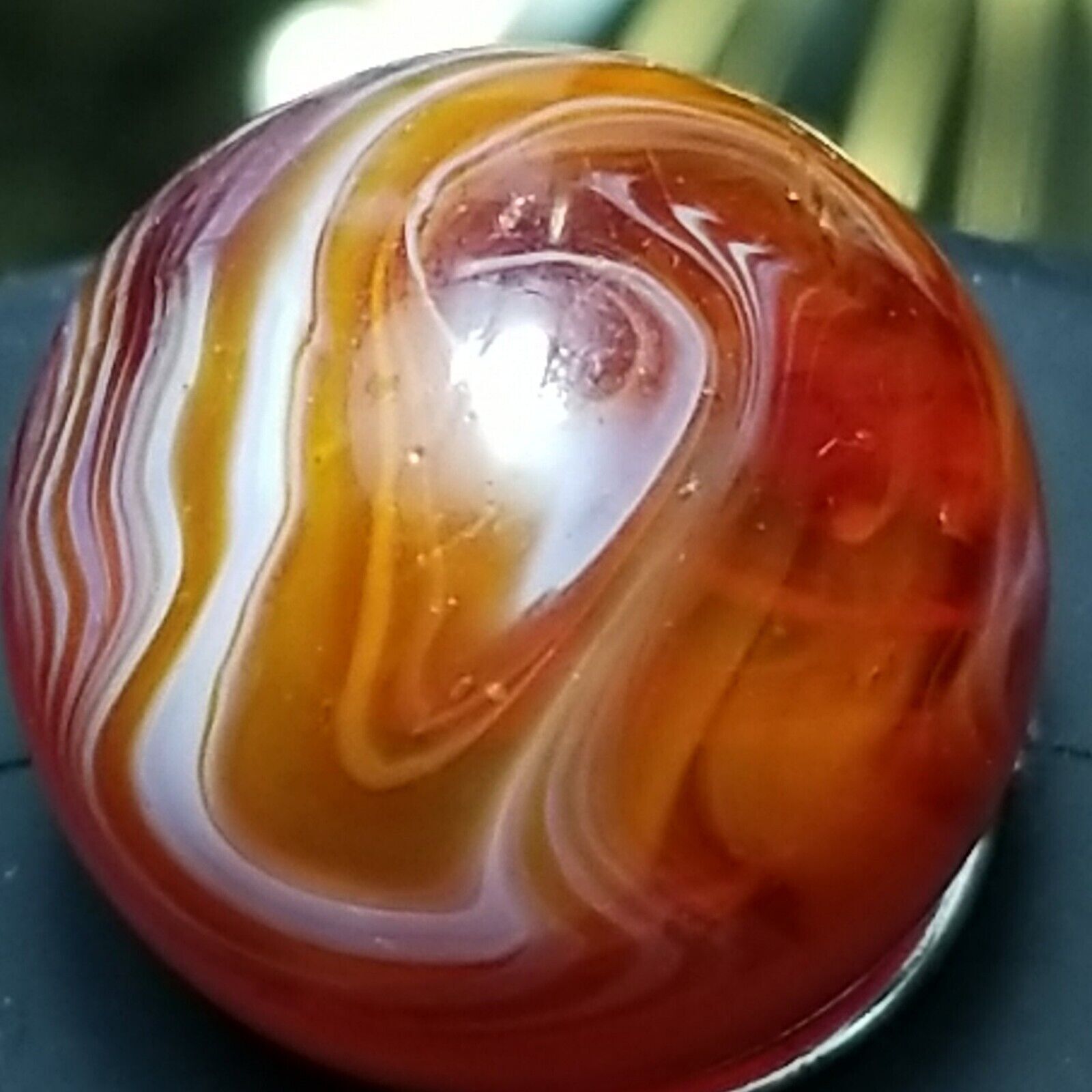 Christensen – 19/32″ – Striped Transparent Swirl – Mint Condition