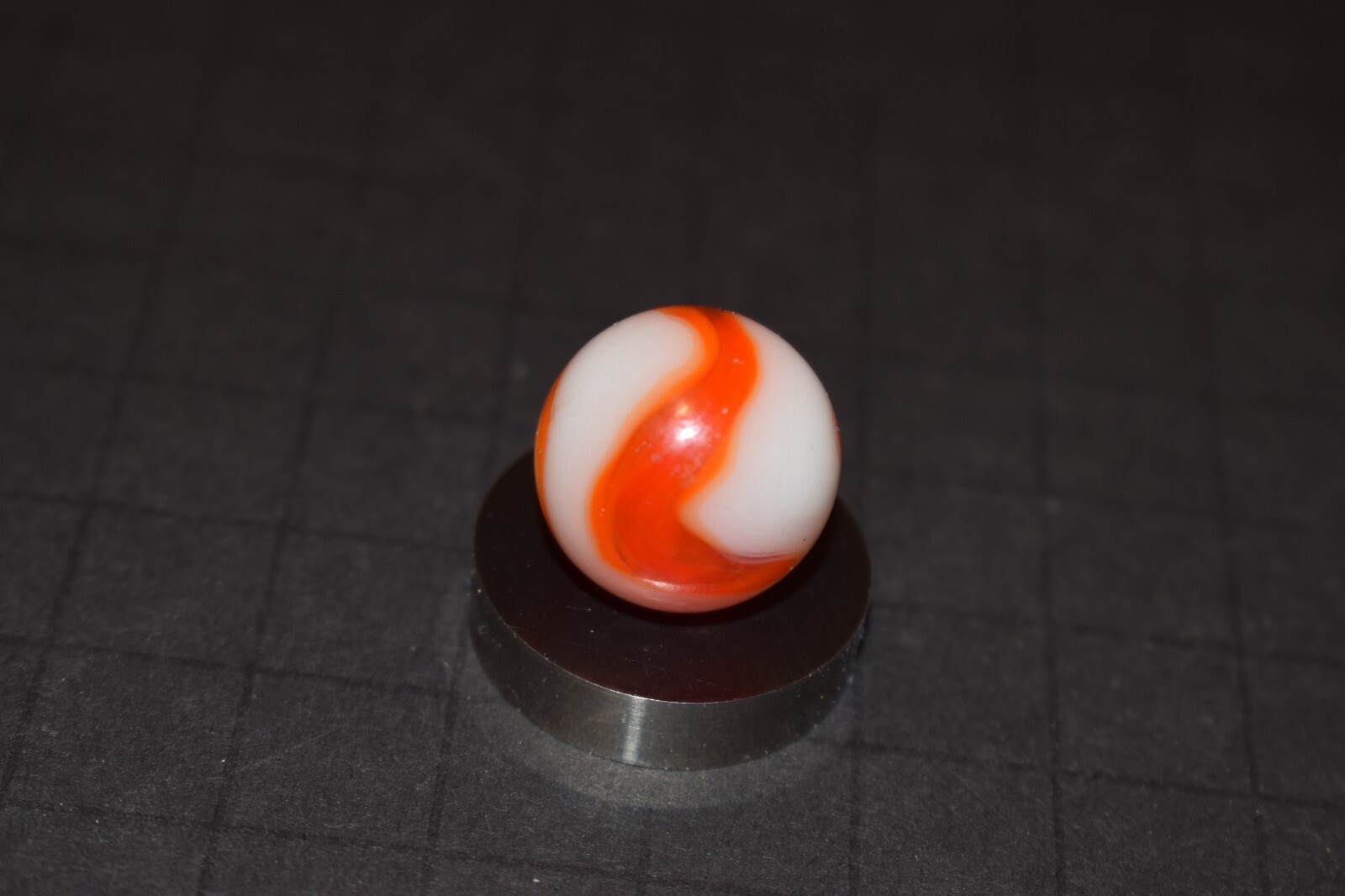 Vintage Alley Translucent🧡Orange Swirl Marble Shooter Size .750″=3/4 MINT