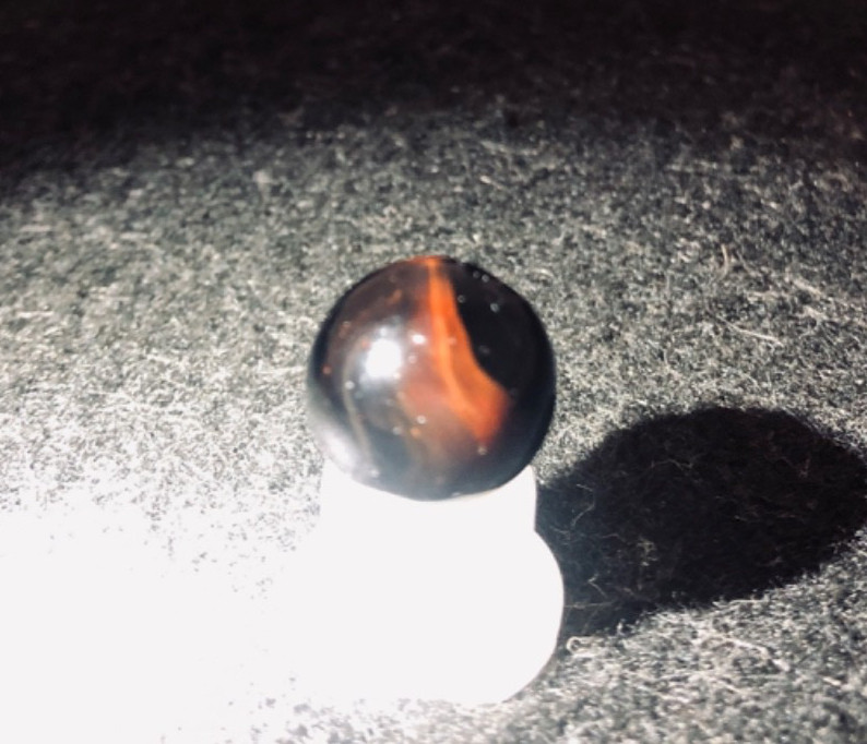 🔥Estate Sale Vintage Transitional “Mist Lutz” Marble Size 5/8 in / .61 in🔥