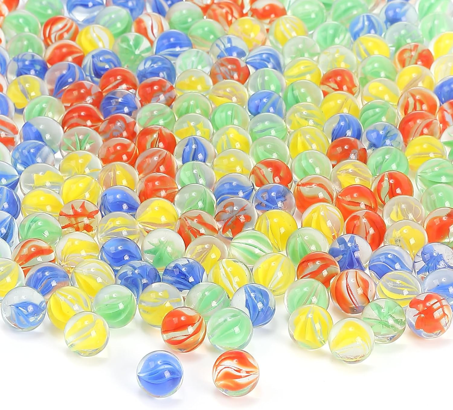 Marbles Cats Eyes Glass Marble/Sling Shot Ammo 1000 Pcs. Size Is Approximately 0